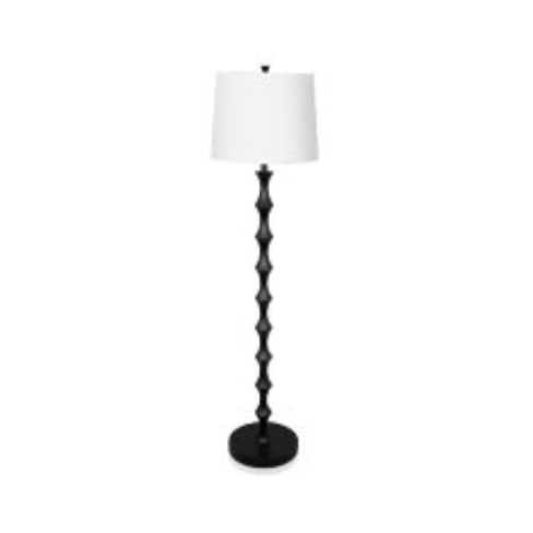 Floor Lamp with Ebony Wood Finish