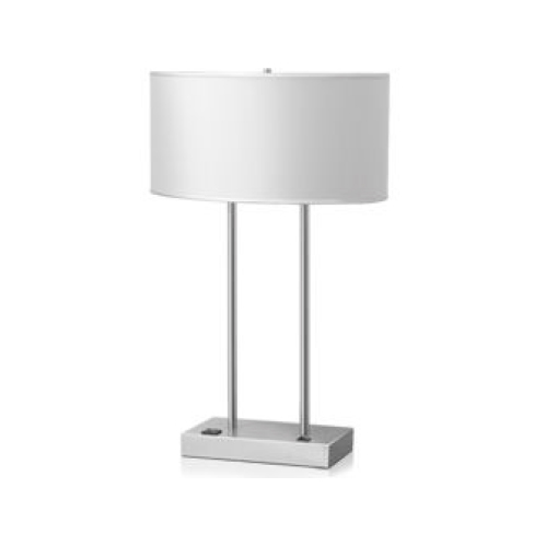 26" Single Table Lamp with Brushed Nickel Finish