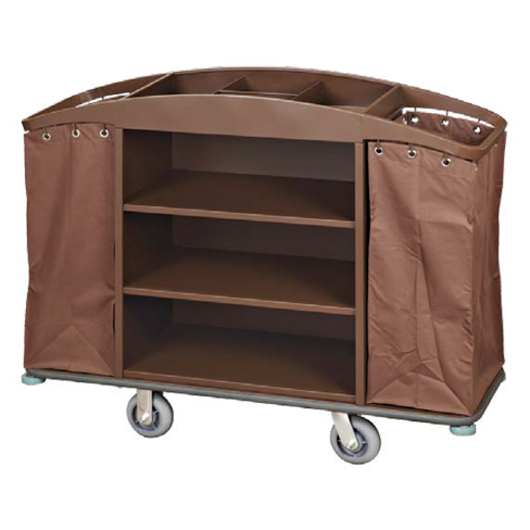 [TRUS0004653] Housekeeping Service Cart - Steel Plate Baked Paint Finish TWT7386