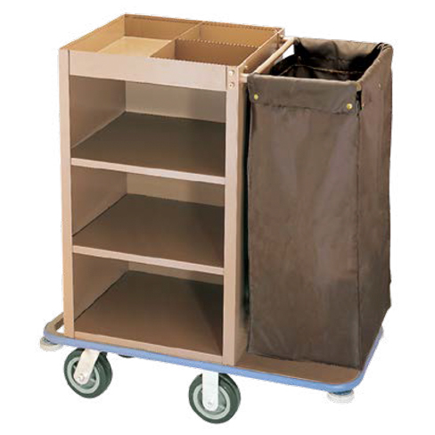 Unilateral Housekeeping Service Cart - Steel Plate Baked Paint Finish TWT7337
