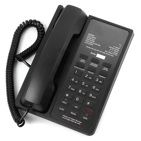 [BITT0004682B] Hotel Room Lobby Telephone 12 Series (Black)
