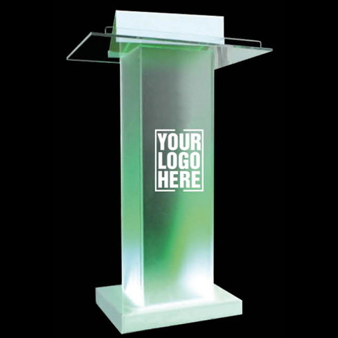iLED™ Indoor/Outdoor Illuminated Acrylic Podium 70x45x110cm