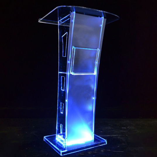 iLED™ Indoor/Outdoor Illuminated Acrylic Podium 60x45x110cm