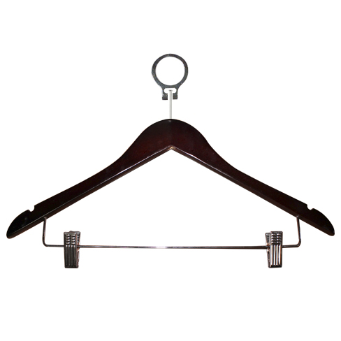 Clothes Hanger with Clips & Notches
