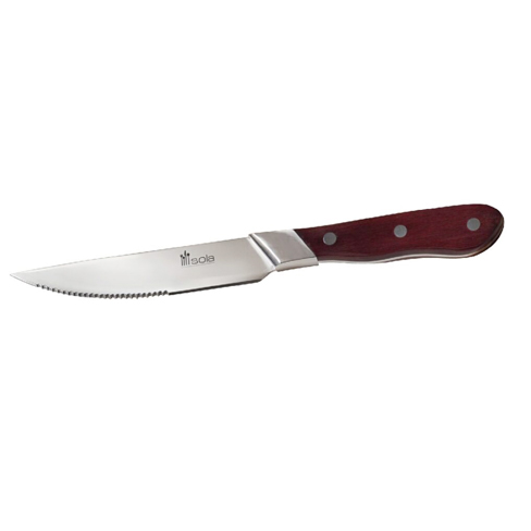 Sola|NL Wood Stainless Steel 18|10 Steak Knife