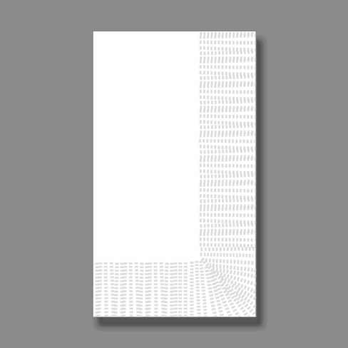 [GRAN0004996DSC] White Dinner Napkin Disposable Plain (Standard line (2-ply), Coin Edge)