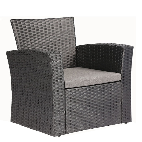 Throne Rattan Armchair Outdoor with Cushion