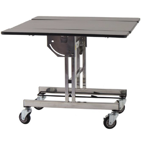 Room Service Table S Square Stainless Steel Frame Laminate Tabletop