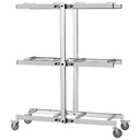 Room Service Hot Box S Transport Rack Stainless Steel Silver