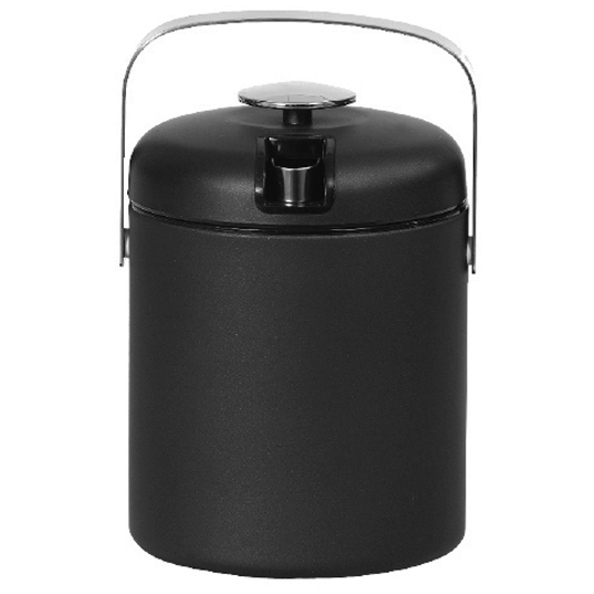 [GRAN0010659B] Hielera 1.3L Plástica con Pinzas (Negro)