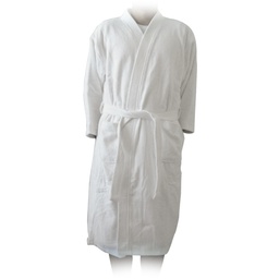 [5SEN0000359] Kimono Style Adult Bathrobe Velour Fabric