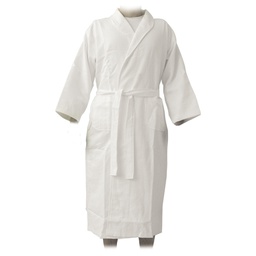 [5SEN0000360] Shawl Style Adult Bathrobe Waffle Fabric