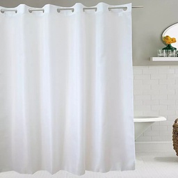 [GODE0002236] G&F™ Shower Curtain Hookless White 200x200cm