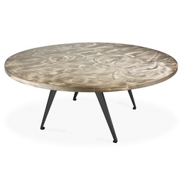 [SOUT0002675] Table 60" Round Alulite A Legs Swirl