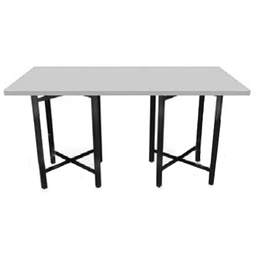 [SOUT0002656] Table 36” x 72” top w/ Alulite finish, 30" XCube Base - No plexiglass or LED Kit