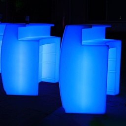 [ILED0001370] iLED™ Indoor/Outdoor Illuminated Bar Table 150x60x115cm