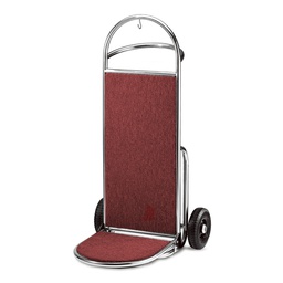 [BELL0000552] Luggage Hand Cart Stainless Steel Polish Finish Red Carpet