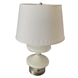 [ILAM0003067] Lámpara mesa 25cmH Dia.31-40cm blanca