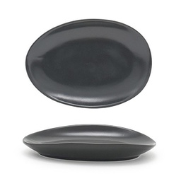 [FRON0003156] Soap Dish Tides Porcelain 5.5"x4"x1" Mussel