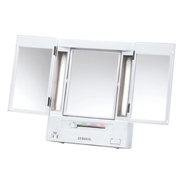 [JERD0003820] 5X-1X Classic Fluorescent Lighted Makeup Mirror, White