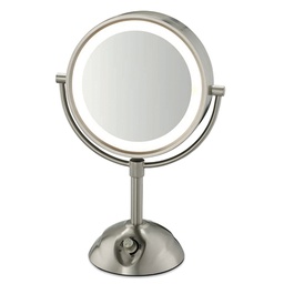 [CONA0004239] Conair Two-Sided Lighted Vanity Mirror Brushed Nickel