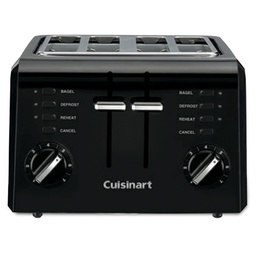 [CUIS0004296] Cuisinart 4-Slice Compact Toaster Black