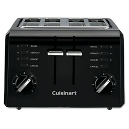 [CUIS0004296] Tostador Compacta de 4 Rebanadas Cuisinart Negro