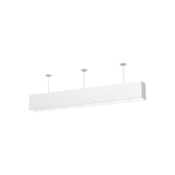 [ILAM0004409] 12'' Standard Front Desk Pendant Fixture with Brushed Nickel Supports and Frosted Acrylic Diffusers