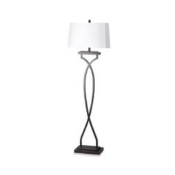 [ILAM0004423] Floor Lamp with Ebony and Burnished Brass Accents