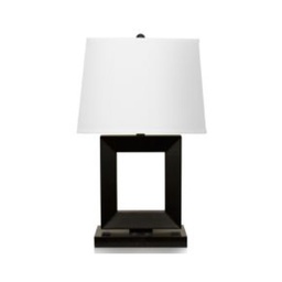 [ILAM0004482] 27" Desk Lamp with Ebony Wood Finish