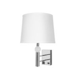 [ILAM0004494] Single Wall Lamp with Chrome Finish and Bubble Globe