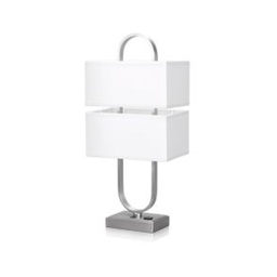 [ILAM0004518] 28" End Table Lamp with Brushed Nickel Finish