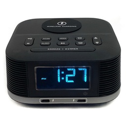 [BITT0004665] D8 Altavoz Bluetooth y Reloj Alarma con Carga Inalámbrica