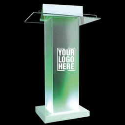 [ILED0004697] LED Illuminated Acrylic Podium 70x45x110cm