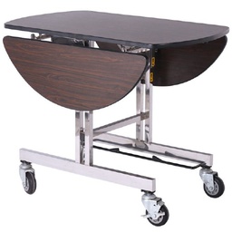 [GRAN0008961] Room Service Table S Stainless Steel Frame Laminate Tabletop