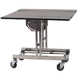 [GRAN0008965] Room Service Table S Square Stainless Steel Frame Laminate Tabletop