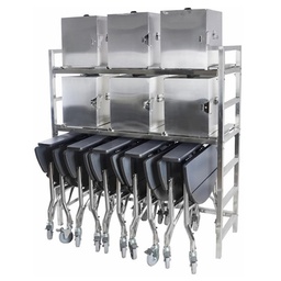 [GRAN0008981] Room Service Station S (5 Tables, 6 Electric Hot Boxes, 1 Rack)